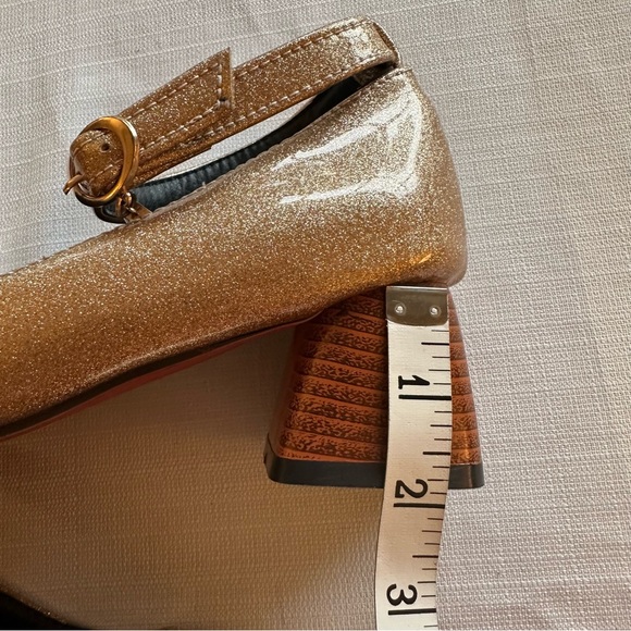 Gold Glitter Bobbie Pumps Size 39 - Picture 12 of 13